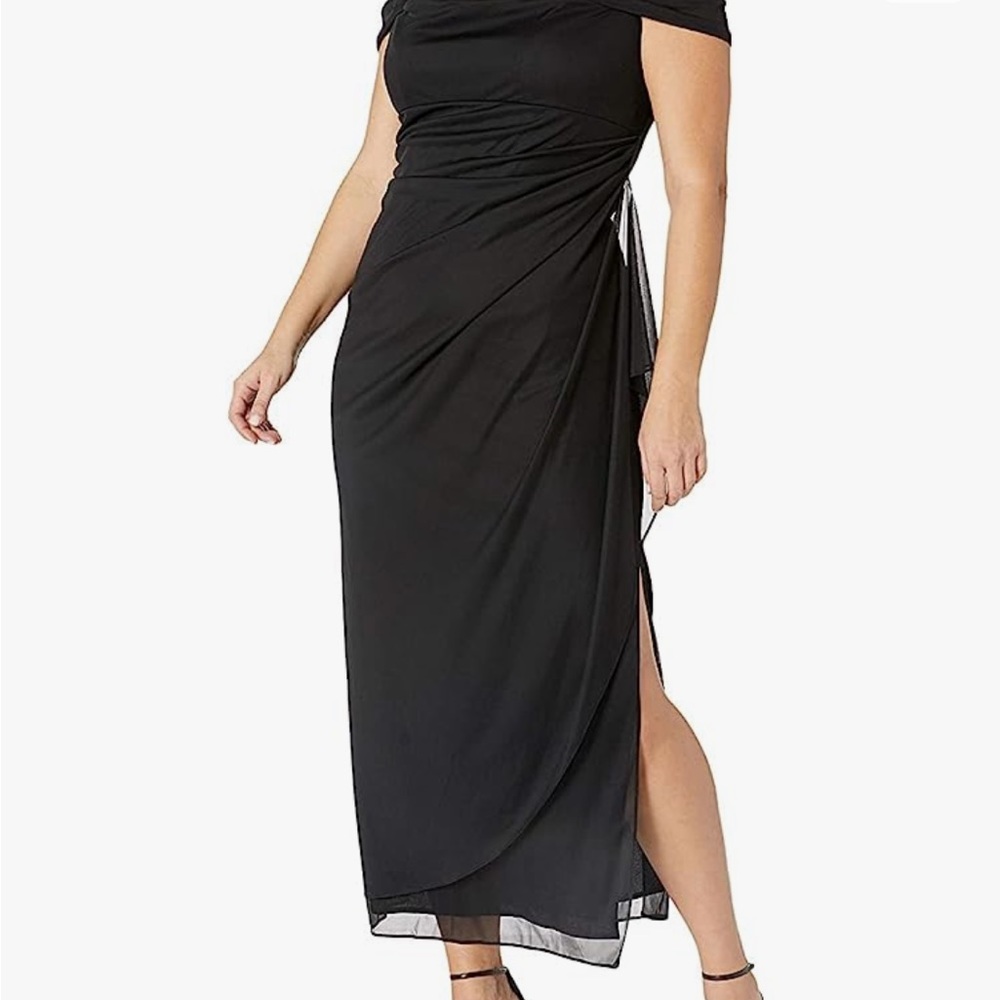 ALEX EVENING BLACK DRESS, Size 10 NWT NEVER WORN. - Picture 4 of 8